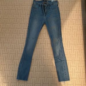 Abercrombie and Fitch blue skinny jeans